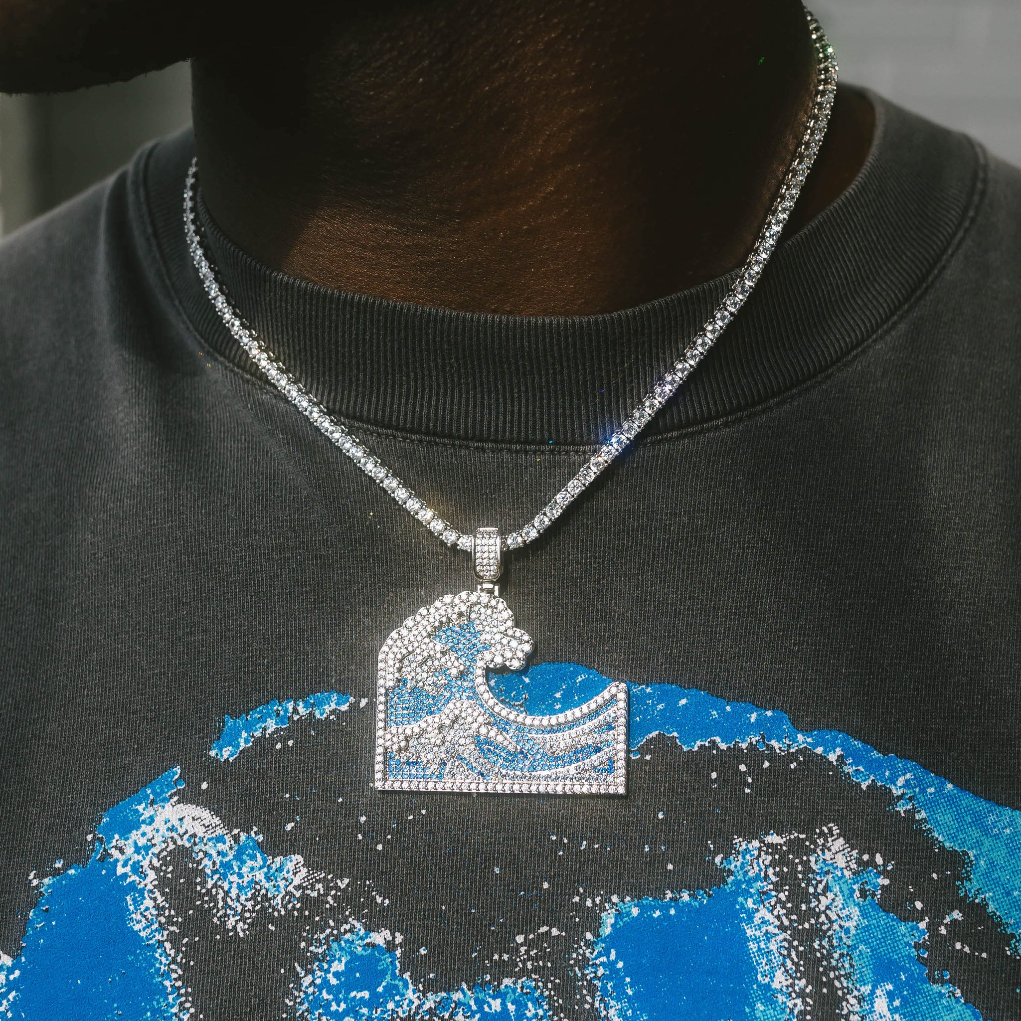 Wavey Anheng - 14K Hvit Gull