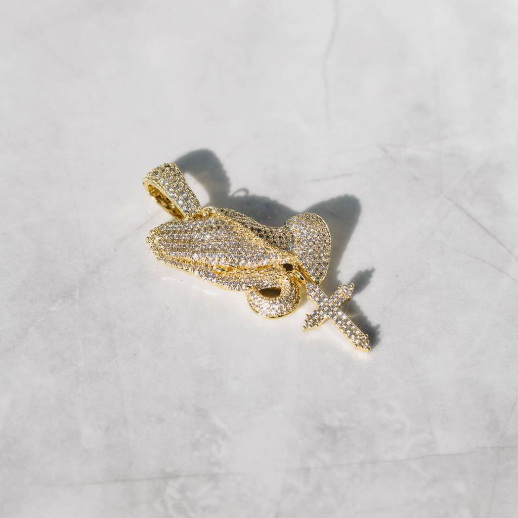 Praying Hands Anheng - 18K Gull