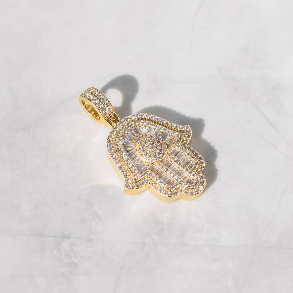 Hamsa Hand Anheng - 18K Gull