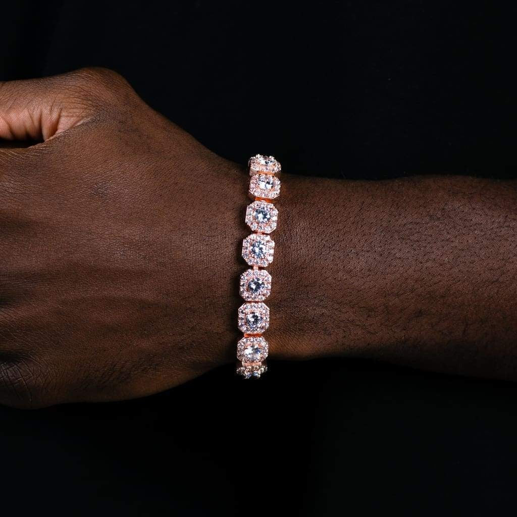 Clustered tennis bracelet 10mm