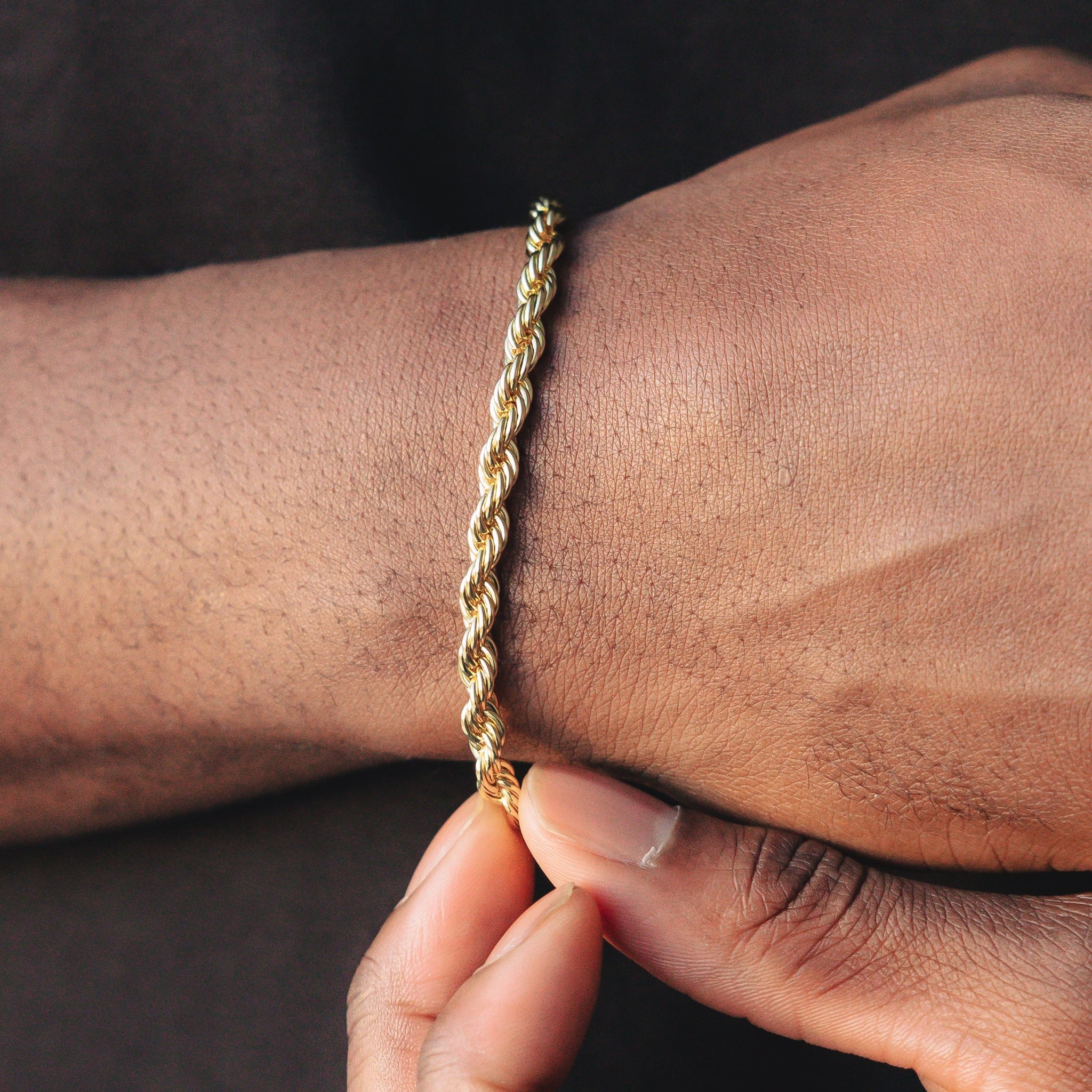 5mm Swirl Armbånd - Gull