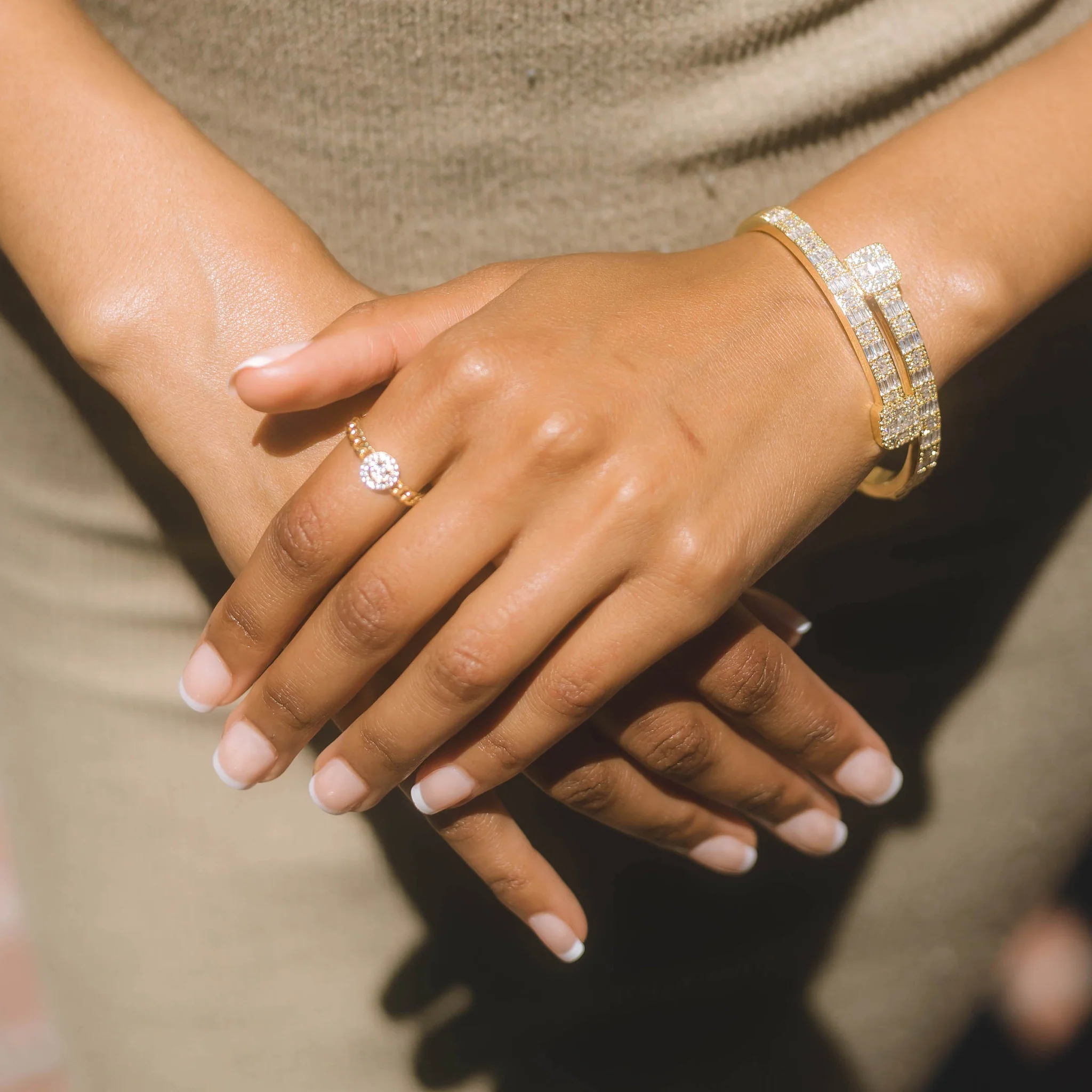 Smiley Ring - 18K Gull