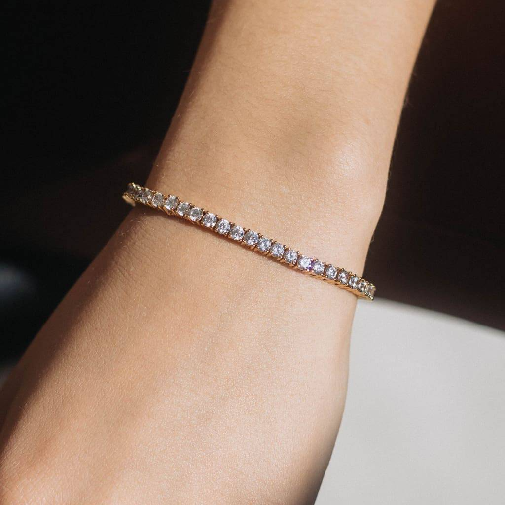 3mm Flow Armbånd - Gull