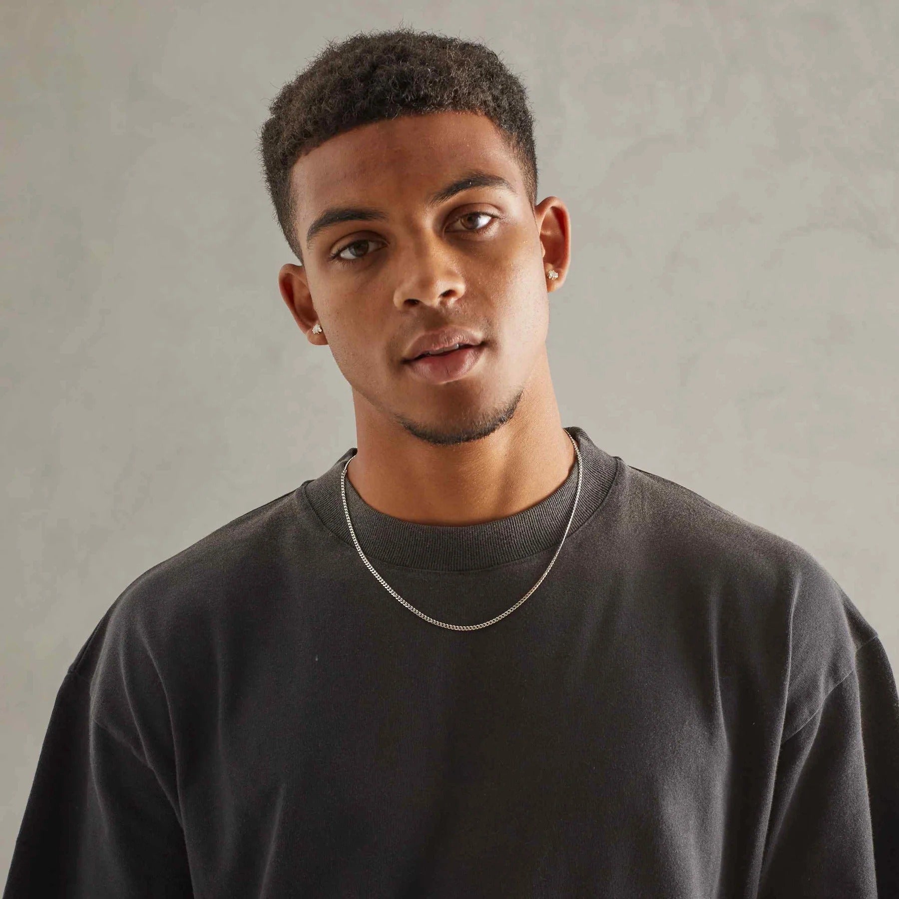 3MM Mikro Cuban Halskjede - HVIT GULL