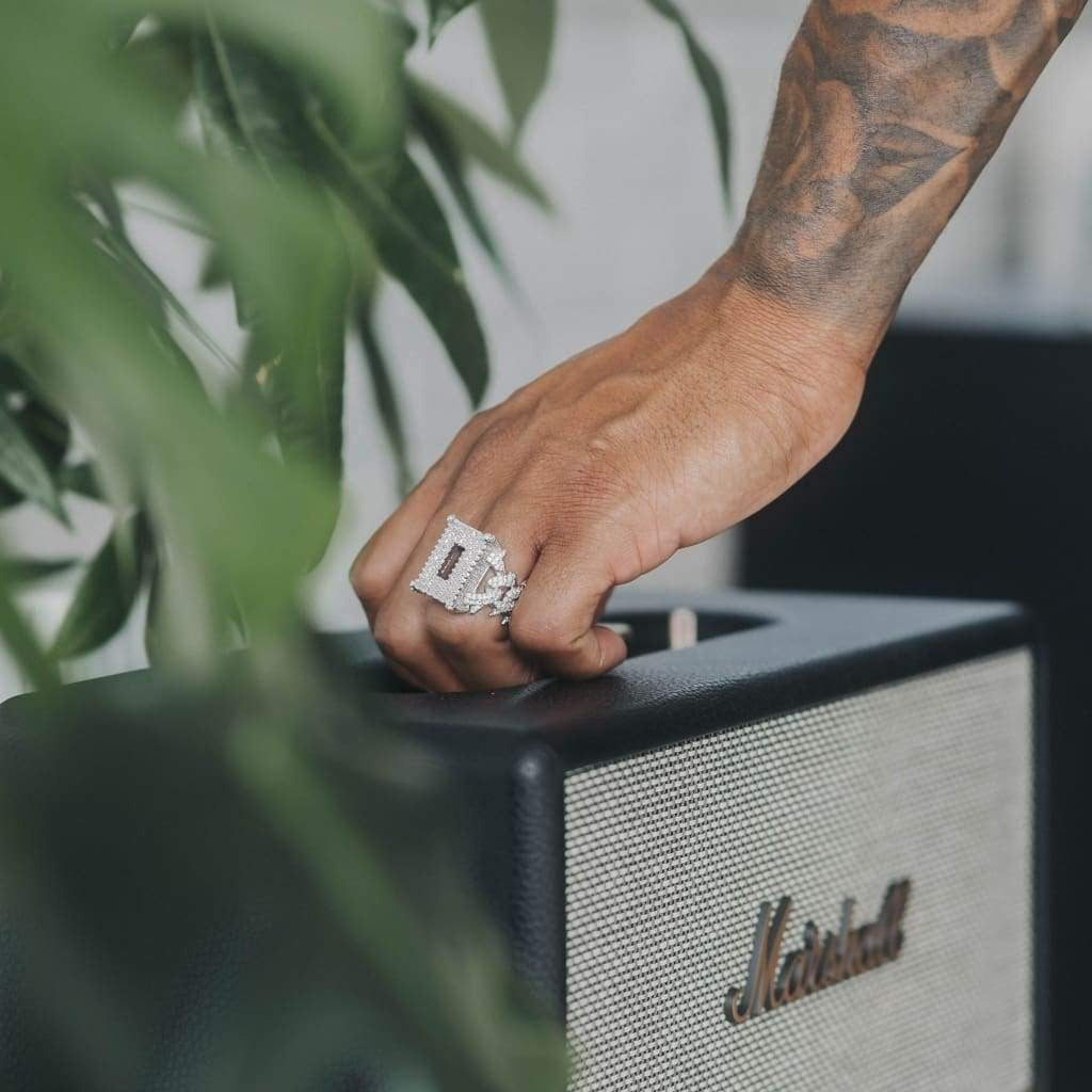 Rose Ring - 14K Hvit Gull