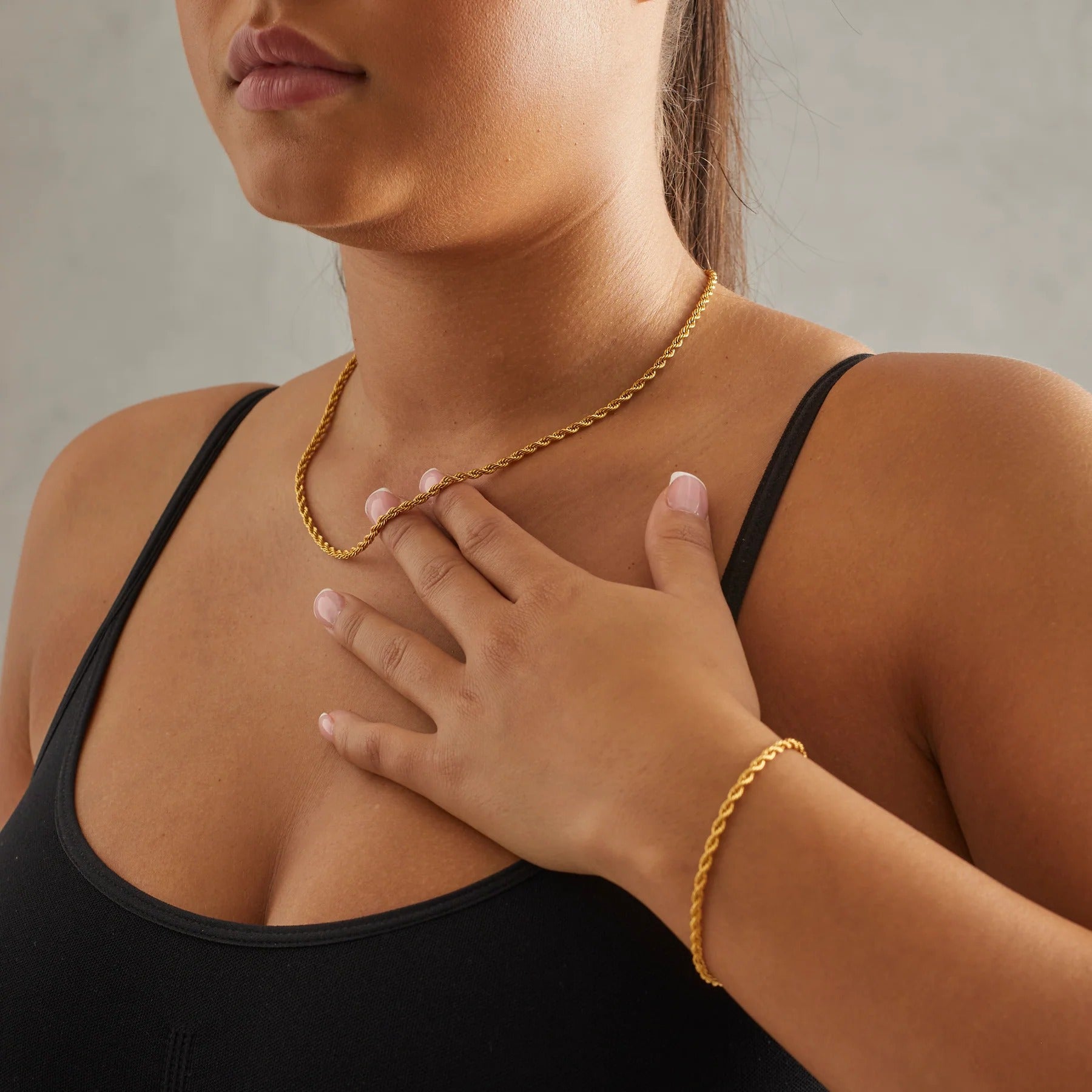 Swirl Armbånd 3MM - GULL