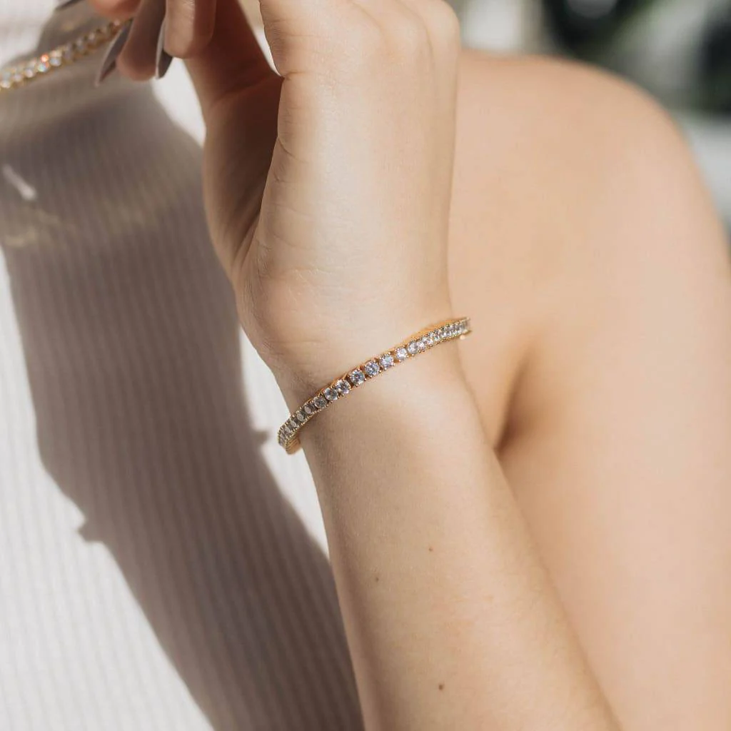 3mm Flow Armbånd - Gull