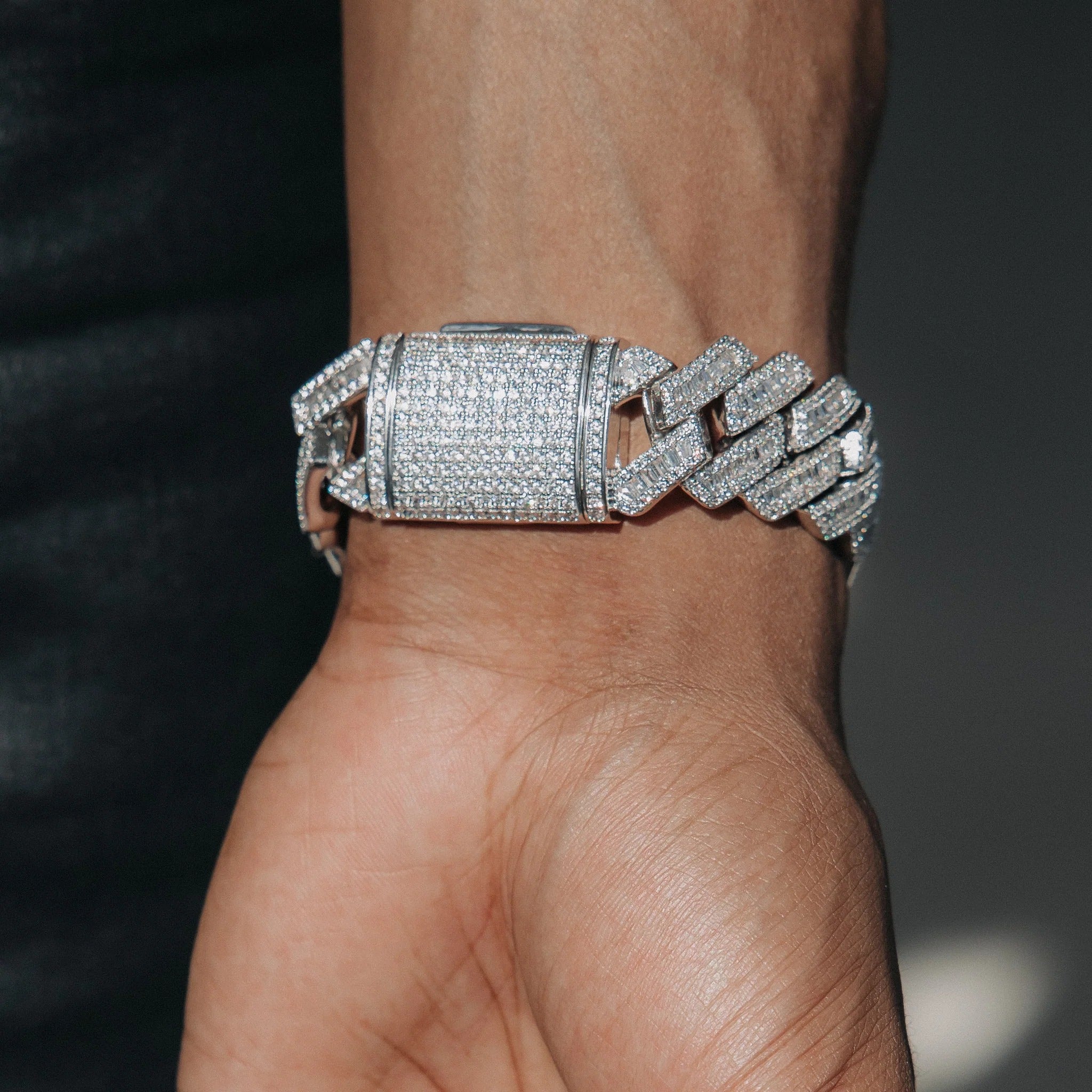 19mm Fusion Flare Armbånd - Hvit Gull / Gull