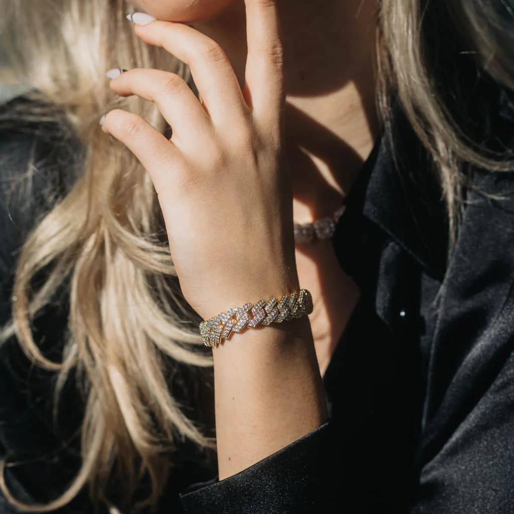 13mm Cuban Armbånd - Gull