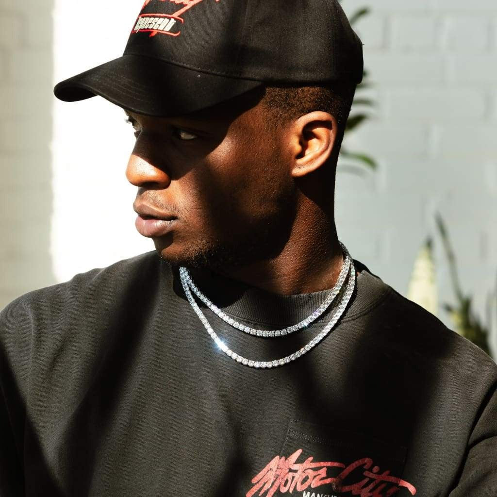 5mm Flow Halskjede - Hvit gull