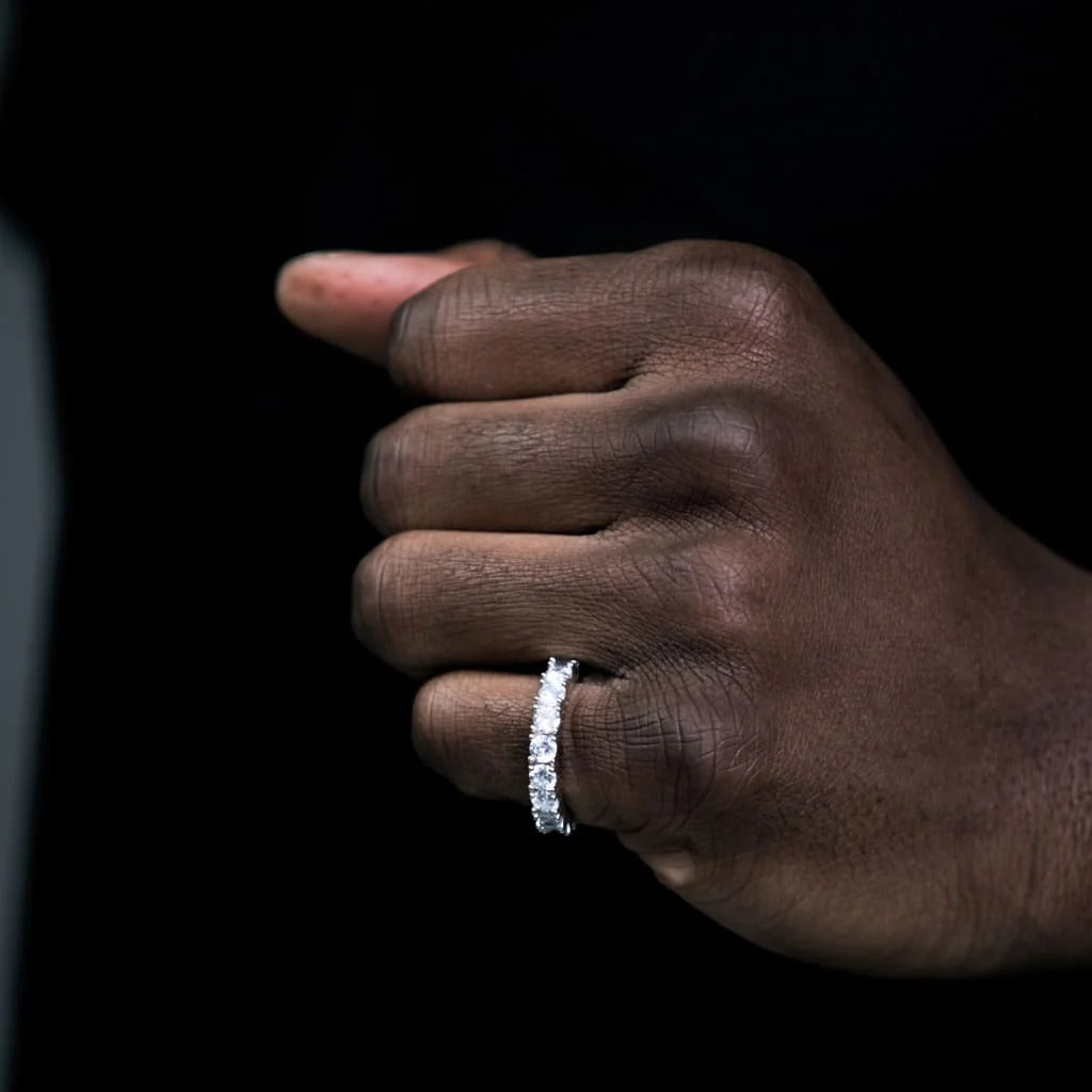 Flow Ring - 14K Hvit Gull