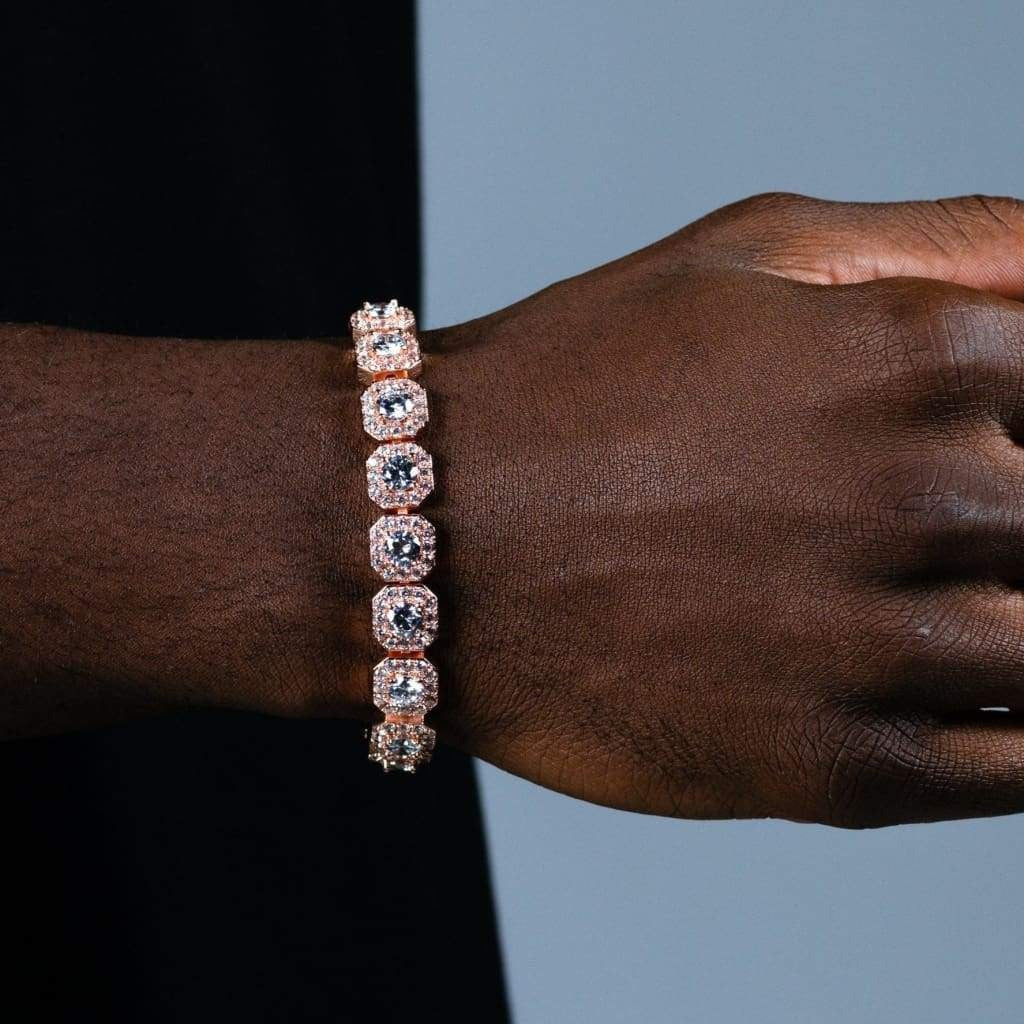 Clustered tennis bracelet 10mm