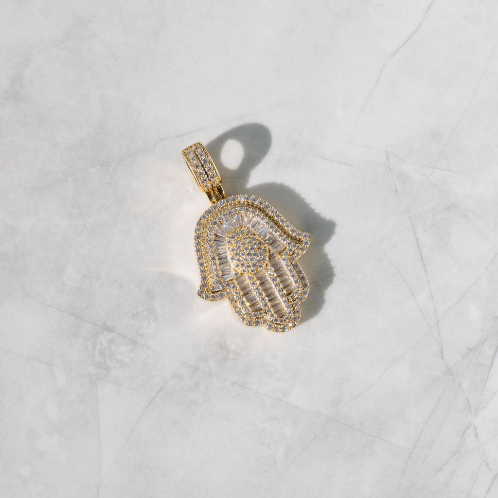 Hamsa Hand Anheng - 18K Gull